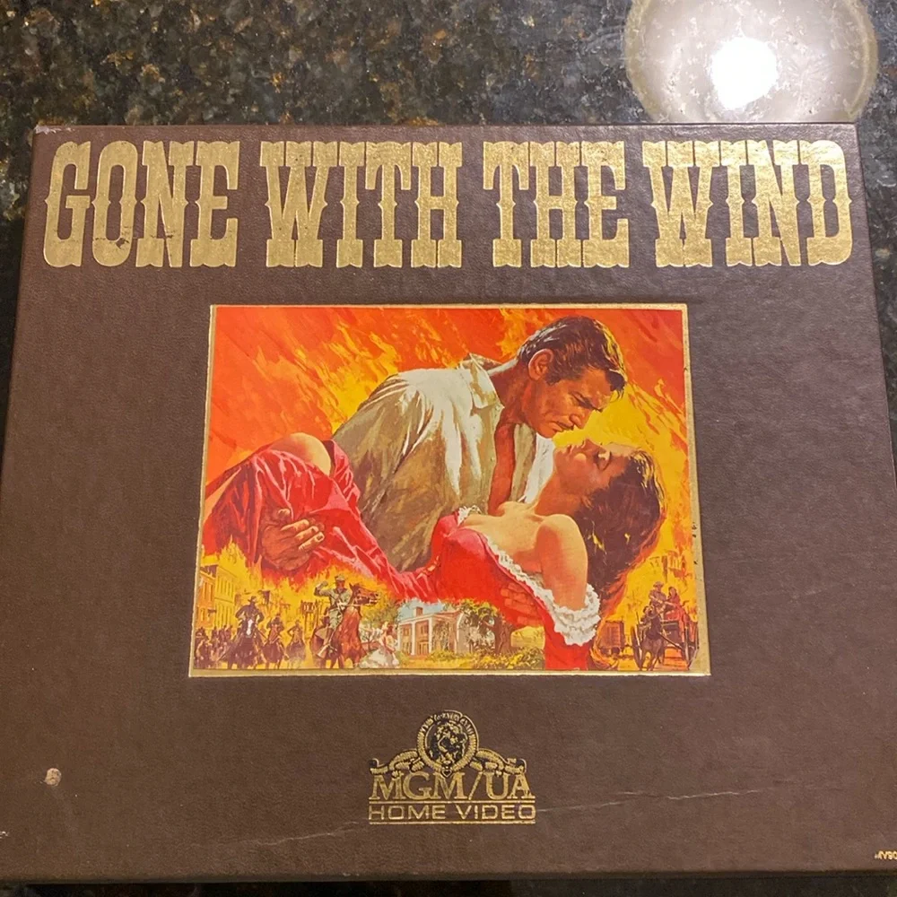 Gone With The Wind MGM/UA Home Video 2 Tape HI-FI VHS Deluxe Edition Box Set '85